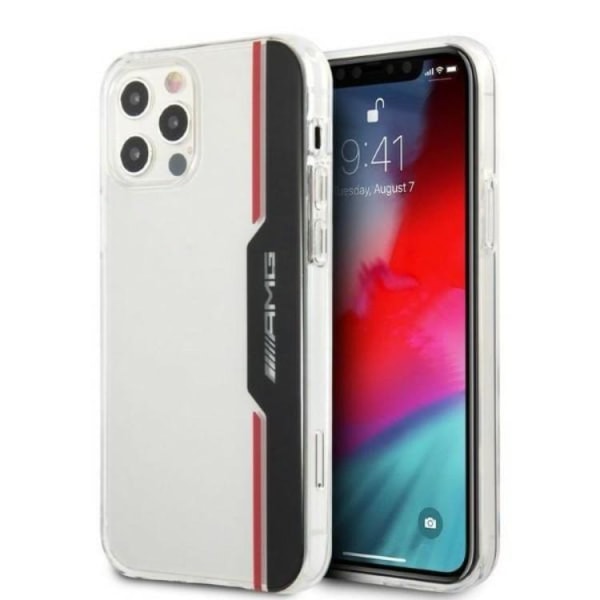 AMG iPhone 12/12 Pro Mobile Cover sähkölevy pystysuora - läpinäkyvä