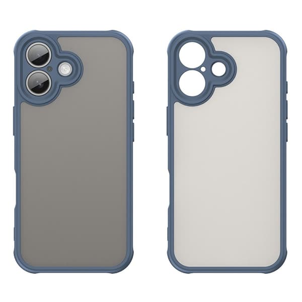 Mobilskal till iPhone 17 Frostade krockkuddar Drop Proof - Blå Blå