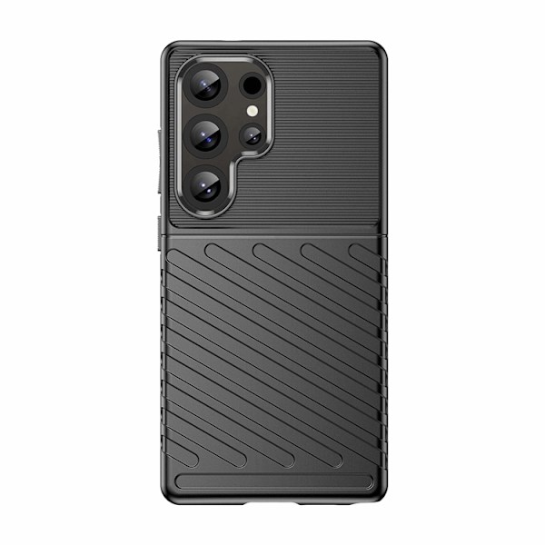 Telefontaske til Galaxy S25 Ultra Thunder Armored - Sort Black