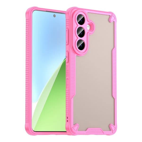 Mobilskal för Samsung Galaxy S26 Plus PC + TPU Semi-Transparent - Rosa