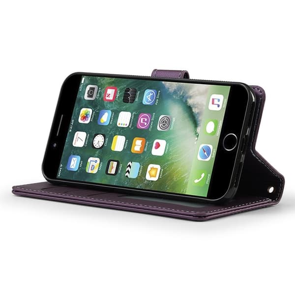 LC.IMEEKE L2 Series iPhone SE (2022) Plånboksfodral Konstläder - Lila