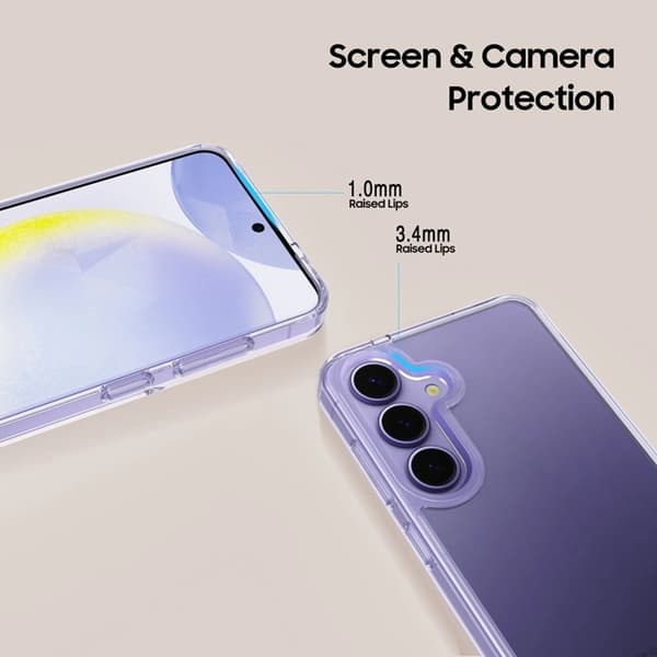 Tech-Protect Mobilskal till Galaxy S25 FE Flexair Hybrid - Clear Transparent