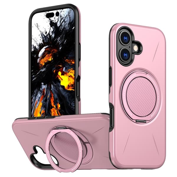 Mobilskal till iPhone 17 MagSafe Rotating Kickstand - Rosa Rosa
