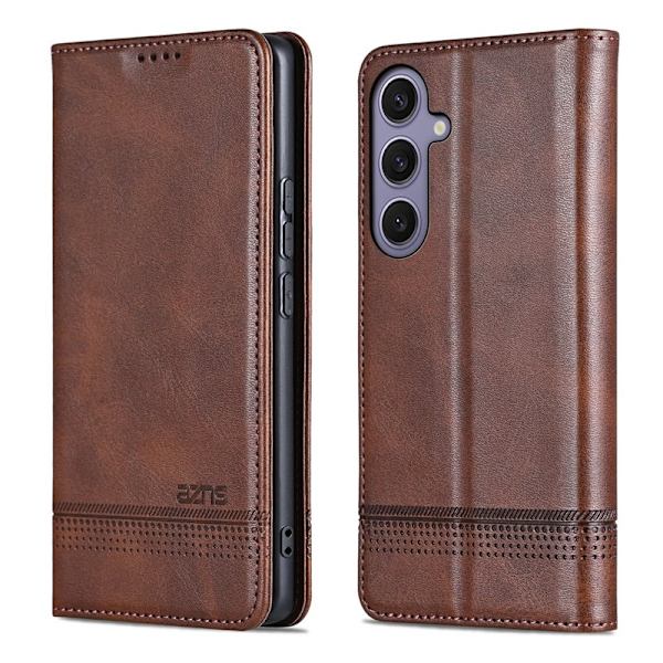 AZNS Plånboksfodral för Samsung Galaxy S26 Plus Konstläder - Kaffe