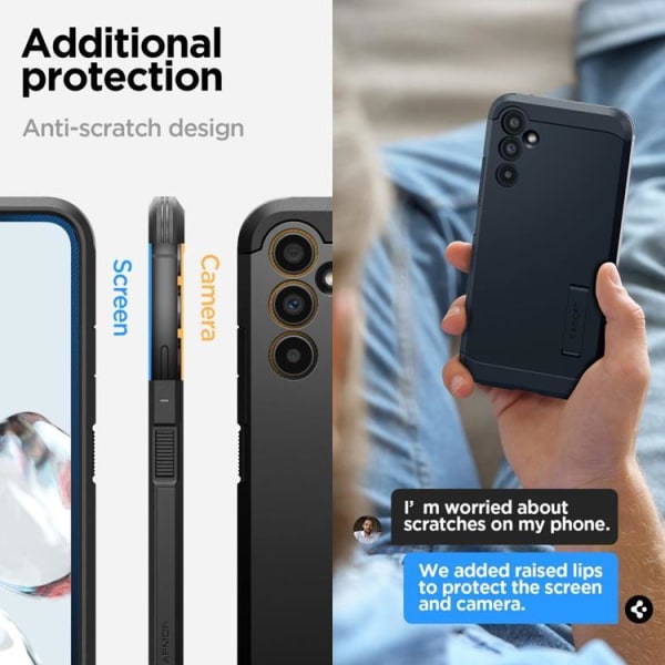 Spigen Galaxy A34 5G Mobilskal Tough Armor - Svart