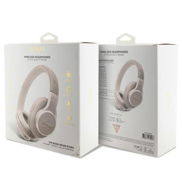 Guess Bluetooth On-Ear Hörlurar Script Rosa