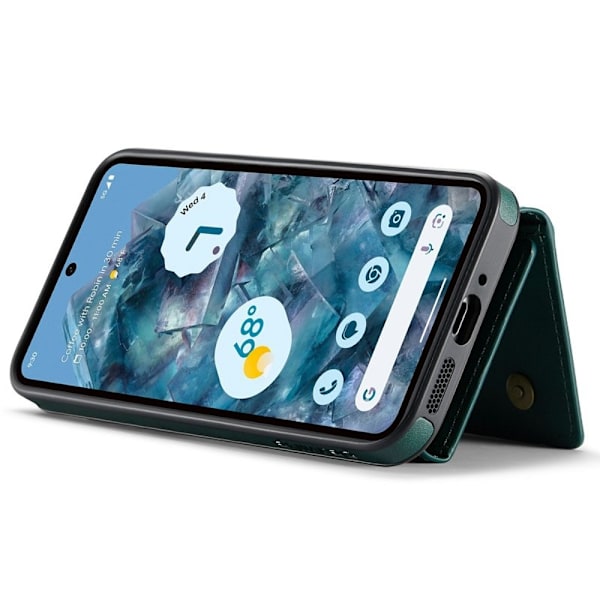 DG.MING M6 Series Konstläder Plånboksfodral för Google Pixel 9 Pro XL - Grön