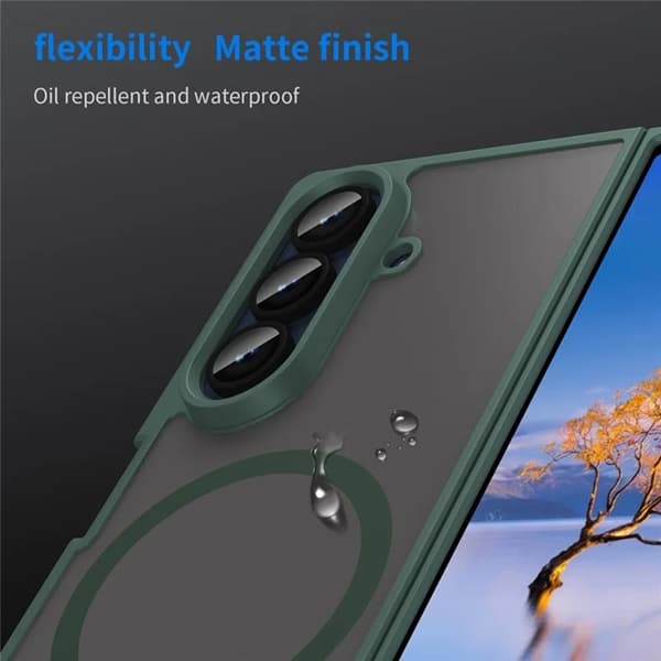 Mobilskal till Galaxy Z Fold 7 5G MagSafe Anti Drop - Grön Grön