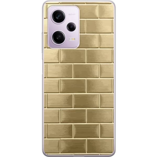 Mobilskal till Xiaomi Redmi Note 12 Pro med Gyllene Murstenar
