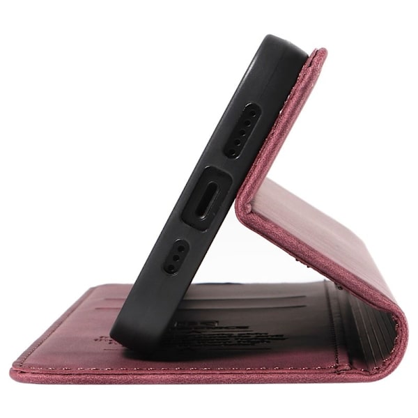 BETOPNICE 003 iPhone 16 Plånboksfodral i Konstläder - Röd