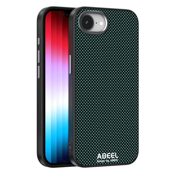 ABEEL Mobilskal till iPhone 16e Magnetiskt Tryckt TPU Läder Grön