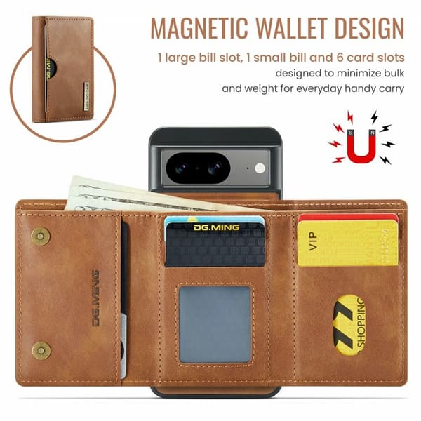 DG.MING M6 Series Mobilskal till Google Pixel 8 Magnetiskt Brun