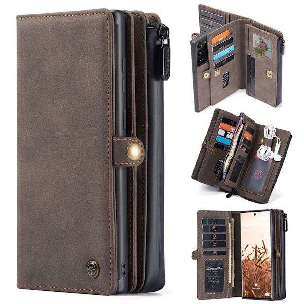 CASEME Plånboksfodral för Galaxy S20 Ultra - Brun