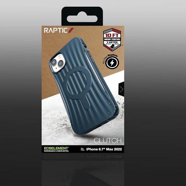 Raptic iPhone 14 Plus Skal Magsafe Clutch - Blå