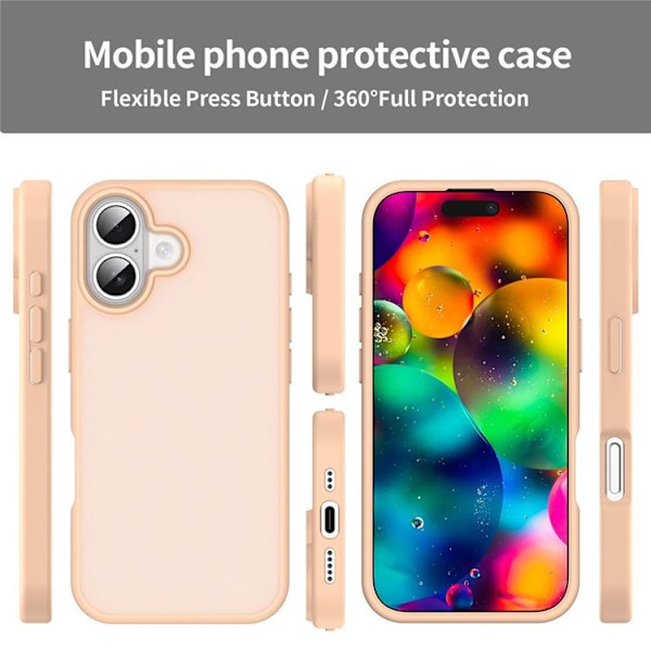 Mobilskal till iPhone 17 Skin Touch Matte - Rosa Rosa
