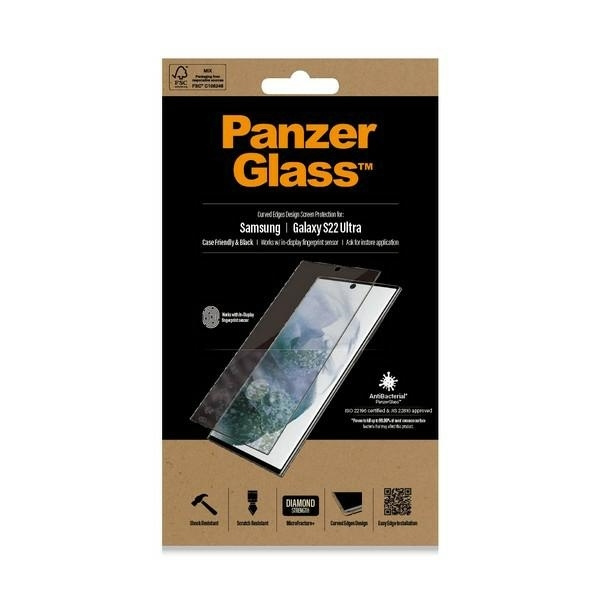PanzerGlass Galaxy S22 Ultra Härdat Glas Skärmskydd E2E Microfracture
