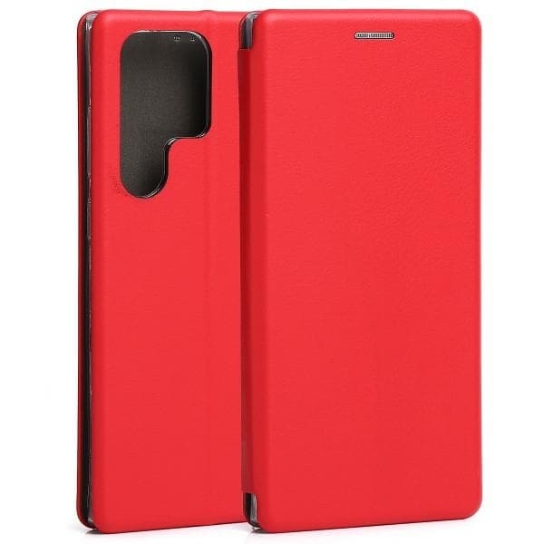 Beline Galaxy S23 Ultra Plånboksfodral Magnetic - Röd