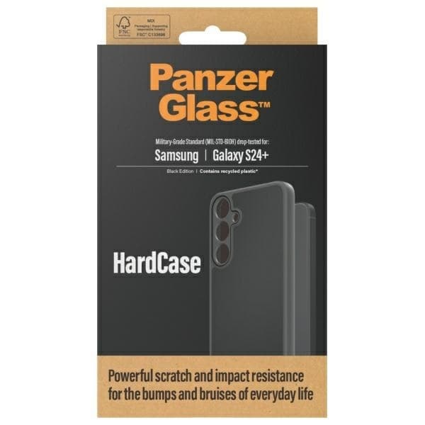 PanzerGlass telefontaske til Galaxy S24 Plus Militær kvalitet - Sort
