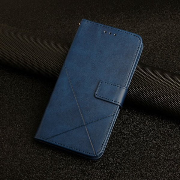 Plånboksfodral för Samsung Galaxy S26 Plus Konstläder med handledsrem - Blå