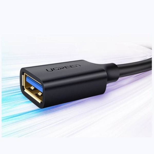 Ugreen Förlängning Kabel USB 3.0 Hona/USB 3.0 Hane 1m - Svart