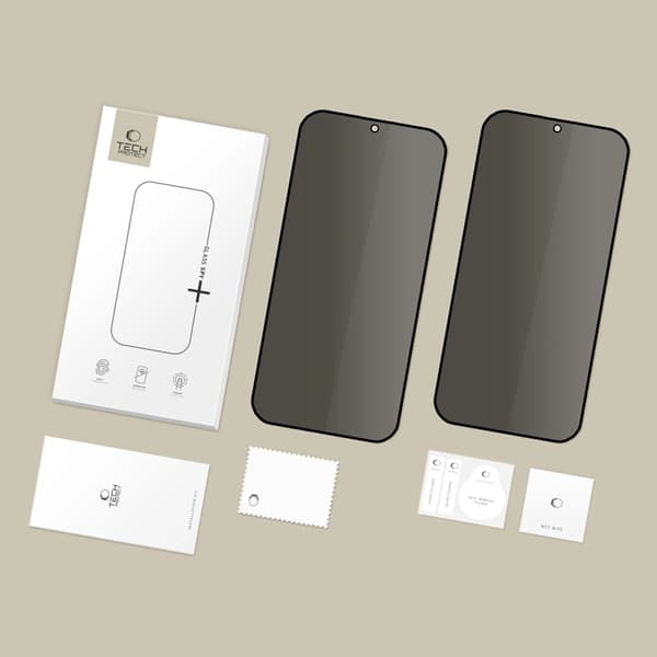 [2-Pack] Tech-Protect hærdet glas skærmbeskytter til Galaxy A37/A57/S25 FE Svart