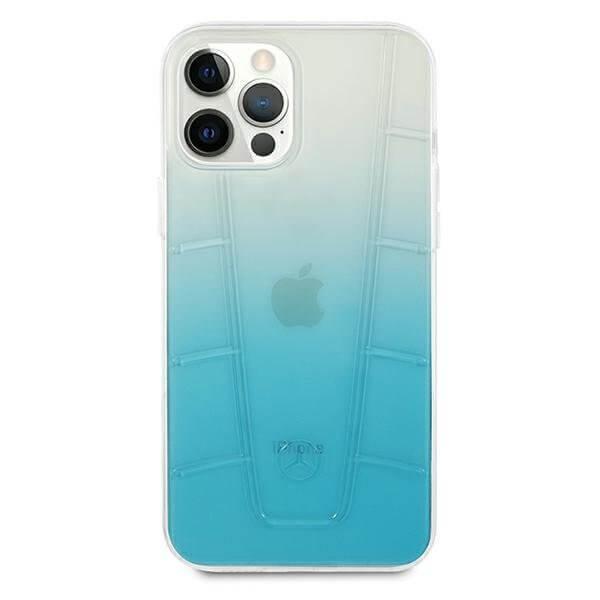 Mercedes Case iPhone 12 & 12 Pro Kuori Sininen Transparent Line Blue