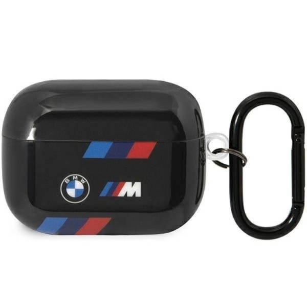 BMW Airpods Pro 2 Cover Tricolor Stripes - Sort