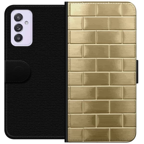 Plånboksfodral till Samsung Galaxy A82 5G med Gyllene Murstenar