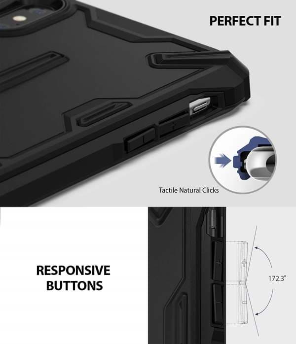 Ringke Dual X Taske til Apple iPhone XS Max - Sort Black