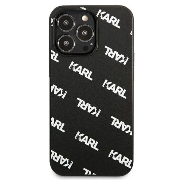 Karl Lagerfeld iPhone 13 Pro Cover Allover - Sort