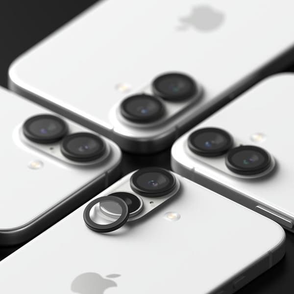 Ringke [2-Pack] iPhone 16/16 Plus kameralinsedæksel hærdet glas Svart