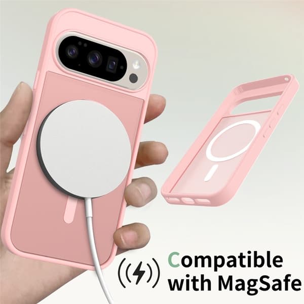 Mobilskal till Google Pixel 10/10 Pro MagSafe Skin Touch - Rosa Rosa