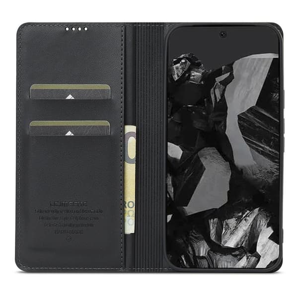 LC.IMEEKE L1 Series Google Pixel 10 Pro Plånboksfodral Konstläder - Svart
