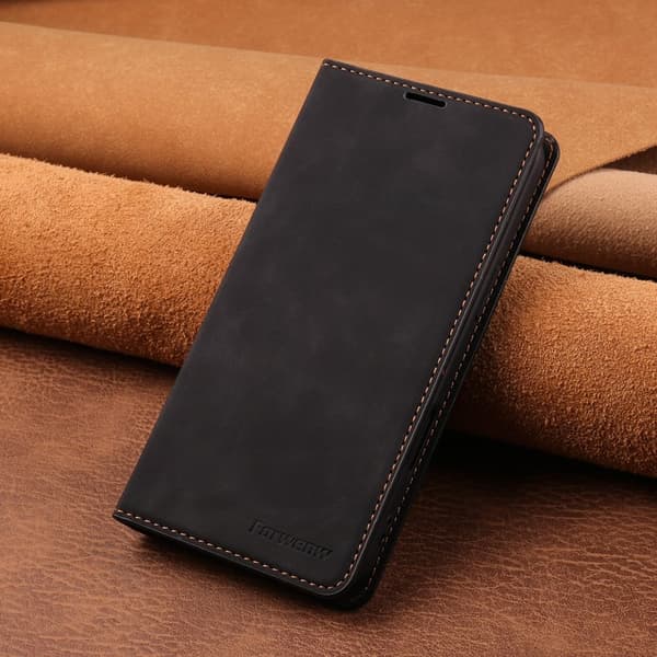 FORWENW iPhone Air Plånboksfodral Konstläder - Svart