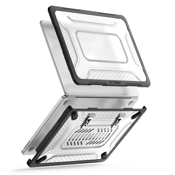 Tech-Protect Skal för Macbook Neo 13" (2026) Velar - Clear/Svart