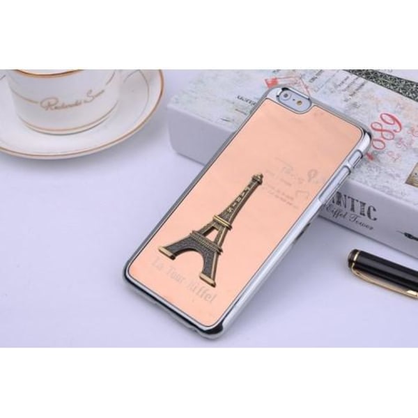 3D Metall Skal till Apple iPhone 6(S) Plus / 6S Plus - Eiffeltornet (RoseGold)