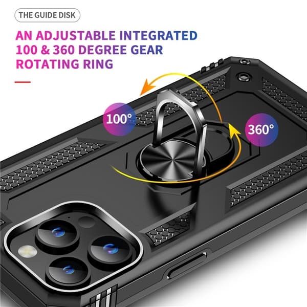 Mobilskal till iPhone 15 Pro Kickstand - Svart Svart