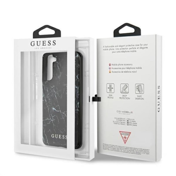 Guess Galaxy S21 Plus Cover Marmor - Sort