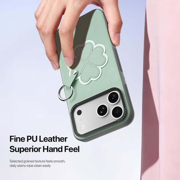 DUX DUCIS Mobilskal till iPhone 17 Pro Max Fingerring/Rem Luvy Series Grön