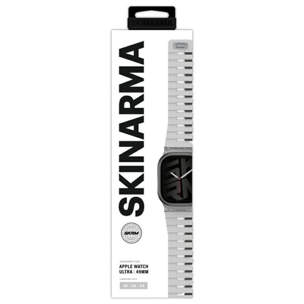 Skinarma Apple Watch 49/46/45/44 Armband Gemini - Chalk Vit