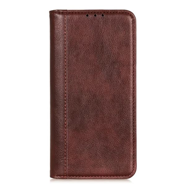 iPhone Air Plånboksfodral Äkta Läder Litchi - Brun Brun