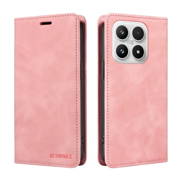 BETOPNICE Xiaomi 17 Plånboksfodral Konstläder - Magnetisk stängning - Rosa