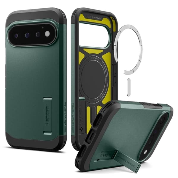 Spigen Mobilskal För Google Pixel 11 Pro Magsafe Tough Armor - Abyss Grön