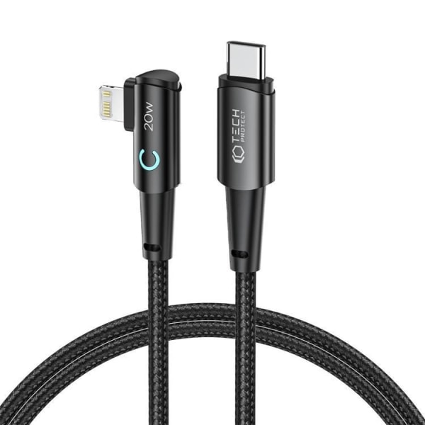 Tech-Protect USB-C - Lightning Cable Ultraboost - musta