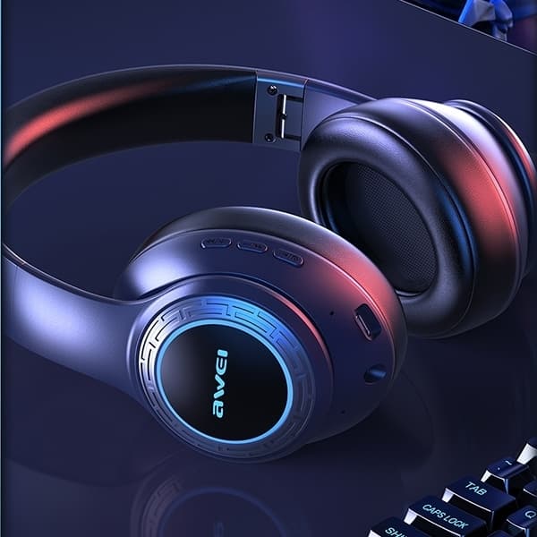 Awei Over-Ear Hörlurar Trådlösa Bluetooth A300BL - Svart Black