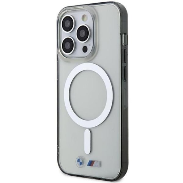 BMW Mobilskal till iPhone 14 Pro Max Magsafe Silver Ring - Transparent Transparent