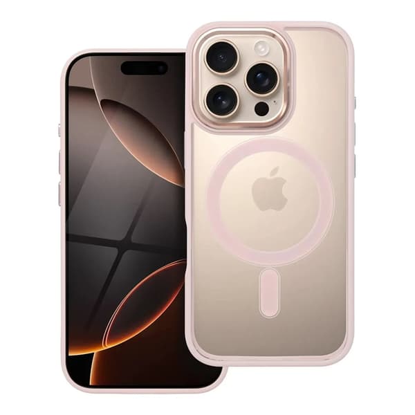 Telefontaske til iPhone 16 Pro Max Magsafe Color Edge - Lyserød Rosa