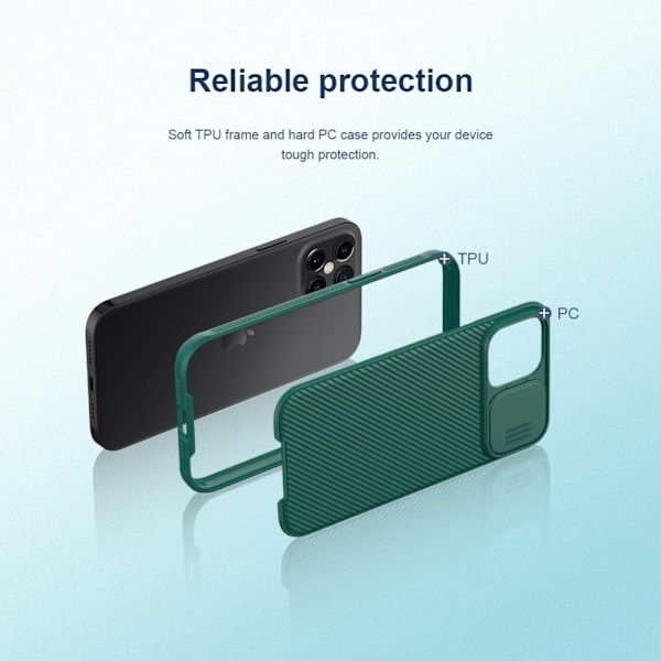NILLKIN CamShield mobilskal iPhone 12 Pro Max Skal - Svart Svart