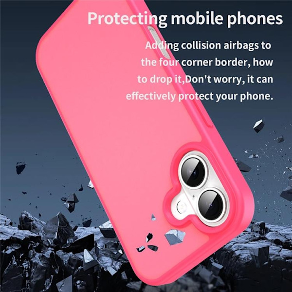 Mobilskal till iPhone 17 Skin Touch Matte - Rosa Rosa