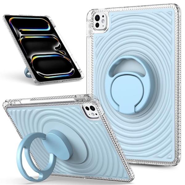 iPad Pro 11 (2025 / 2024) Mobilskal Kickstand Wave Pattern - Blå Blå
